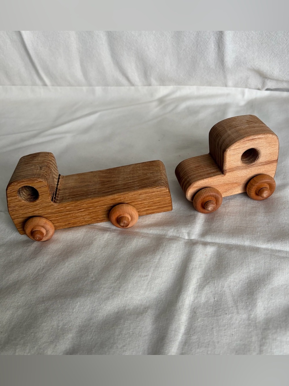 Vintage Style Wood Car Toys/ Nursery Decor set of 2 - Picture 2 of 7